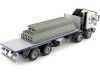 CARSDEMETAL.ES 1985 Four-axis Camion à quatre axes avec plate-forme blanche / bleue 1:43 Salvat PEG1431