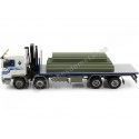 CARSDEMETAL.ES 1985 Four-axis Camion à quatre axes avec plate-forme blanche / bleue 1:43 Salvat PEG1431