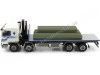 CARSDEMETAL.ES 1985 Four-axis Camion à quatre axes avec plate-forme blanche / bleue 1:43 Salvat PEG1431