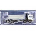 CARSDEMETAL.ES 1985 Four-axis Camion à quatre axes avec plate-forme blanche / bleue 1:43 Salvat PEG1431