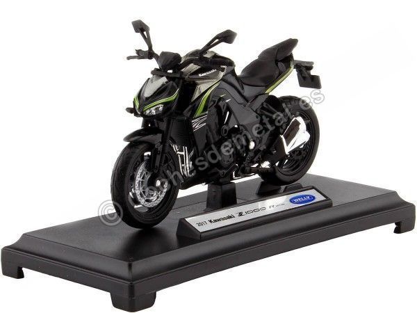 Cochesdemetal.es 2017 Kabasaki Z1000r Negra 1:18 Welly 12846