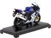 Cochesdemetal.es 2008 Suzuki GSX-R 750 Blue / Blanca 1:18 Welly 12803