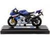 Cochesdemetal.es 2008 Suzuki GSX-R 750 Blue / Blanca 1:18 Welly 12803