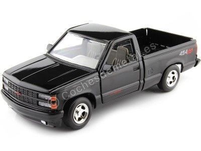 Cochesdemetal.es 1992 Chevrolet 1500 Pickup 454 SS NEGRO 1:24 MOTOR MAX 73203