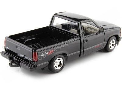 Cochesdemetal.es 1992 Chevrolet 1500 Pickup 454 SS NEGRO 1:24 MOTOR MAX 73203 2