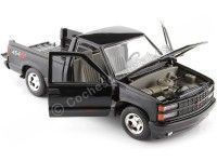 Cochesdemetal.es 1992 Chevrolet 1500 Pickup 454 SS Negro 1:24 Motor Max 73203