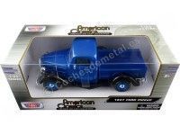 Cochesdemetal.es 1937 Ford Pickup Azul 1:24 Motor Max 73233