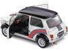 Cochesdemetal.es 1998 Mini Cooper Sport "Martini Evocation" Blanco Perla 1:18 Solido S1800610