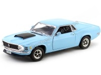 1970 Ford Mustang Boss 429 Light Blue 1:18 Motor Max 73154