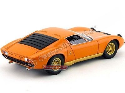 Cochesdemetal.es 1971 Lamborghini Miura P400 SV Naranja 1:18 Welly 18017 2
