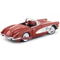 Cochesdemetal.es 1958 Chevrolet Corvette Convertible Rojo 1:18 Motor Max 73109