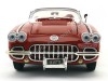 Cochesdemetal.es 1958 Chevrolet Corvette Convertible Rojo 1:18 Motor Max 73109