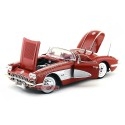 Cochesdemetal.es 1958 Chevrolet Corvette Convertible Rojo 1:18 Motor Max 73109