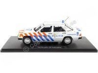 Cochesdemetal.es 1993 Mercedes-Benz 190 W201 Policía Holanda Blanco/Naranja/Azul 1:18 Triple-9 1800315