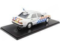 Cochesdemetal.es 1993 Mercedes-Benz 190 W201 Policía Holanda Blanco/Naranja/Azul 1:18 Triple-9 1800315