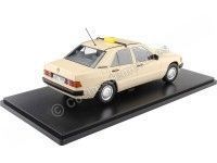 Cochesdemetal.es 1993 Mercedes-Benz 190 W201 Taxi Alemania Crema 1:18 Triple-9 1800313