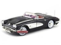 1958 Chevrolet Corvette Convertible Negro 1:18 Motor Max 73109