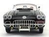 1958 Chevrolet Corvette Convertible Negro 1:18 Motor Max 73109 Cochesdemetal 3 - Coches de Metal 