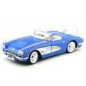 Cochesdemetal.es 1958 Chevrolet Corvette Convertible Azul 1:18 Motor Max 73109