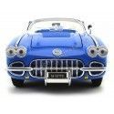 Cochesdemetal.es 1958 Chevrolet Corvette Convertible Azul 1:18 Motor Max 73109