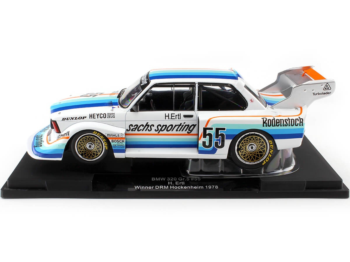 Modelcar Group 1/18 BMW 320i Gr.5 #55 Winner DRM Hockenheim 1978 Ertl-