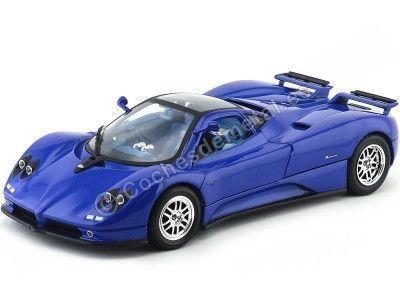 Cochesdemetal.es 2003 Pagani Zonda C12 Azul 1:18 Motor Max 73147