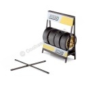 Carsdemetal.es Wheel Expositor BBS Motor Sport avec deux axes et quatre roues 1:18 Modèles IXO SET017W