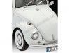 Cochesdemetal.es 1968 Volkswagen Beetle limousine "Kit de modèle en plastique" Blanco 1:24 Revell 67083