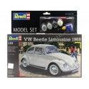 Cochesdemetal.es 1968 Volkswagen Beetle limousine "Kit de modèle en plastique" Blanco 1:24 Revell 67083