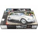 Cochesdemetal.es 1968 Volkswagen Beetle limousine "Kit de modèle en plastique" Blanco 1:24 Revell 67083