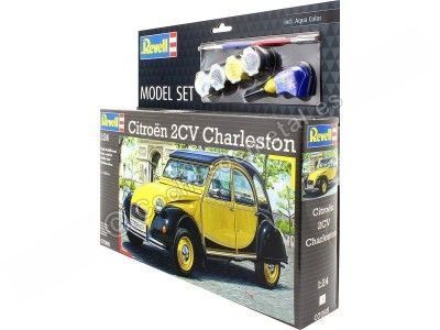 Carsdemetal.es 1982 Citroen 2cv Charleston "Kit de modèle en plastique" Jaune / noir 1:24 Revell 67095 2