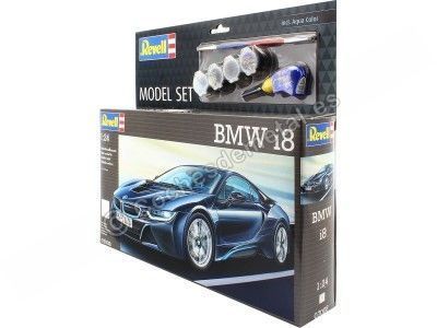 Cochesdemetal.es 2014 BMW i8 "Kit de modèle en plastique" Negro 1:24 Revell 67008 2