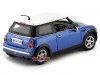 Carsdemetal.es 2004 Mini Coper R50 Blue-Blanco 1:18 Motor Max 73114