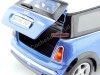 Carsdemetal.es 2004 Mini Coper R50 Blue-Blanco 1:18 Motor Max 73114