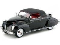 1939 Lincoln Zephyr Convertible Coupe Negro 1:18 Signature Models 18102