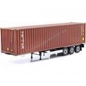 Cochesdemetal.es 2021 Trailer Semirremolque Porta Contenedores Rojo 1:24 Solido S2400501