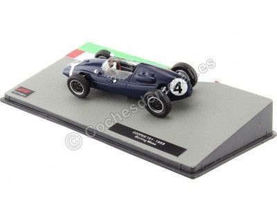 Cochesdemetal.es 1959 Cooper T51 Nº4 Stirling Moss GP F1 Portugal Azul 1:43 Editorial Salvat F1 12 2