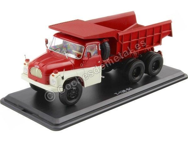 Cochesdemetal.es 1956 Tatra T-138 S1 Camión Volquete Rojo/Blanco 1:43 Premium ClassiXXs PCL47140