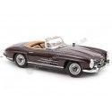 Cochesdemetal.es 1957 Mercedes-Benz 300 SL Roadster W198 Granate Oscuro 1:18 Norev 183891