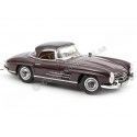 Cochesdemetal.es 1957 Mercedes-Benz 300 SL Roadster W198 Granate Oscuro 1:18 Norev 183891