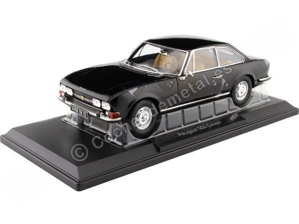 Cochesdemetal.es 1972 Peugeot 504 Coupé Negro 1:18 Norev 184816