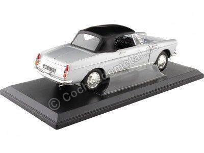 Cochesdemetal.es 1967 Peugeot 404 Convertible Plateado 1:18 Norev 184835 2