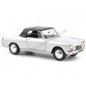 Cochesdemetal.es 1967 Peugeot 404 Convertible Plateado 1:18 Norev 184835