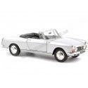 Cochesdemetal.es 1967 Peugeot 404 Convertible Plateado 1:18 Norev 184835