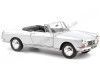 Cochesdemetal.es 1967 Peugeot 404 Convertible Plateado 1:18 Norev 184835