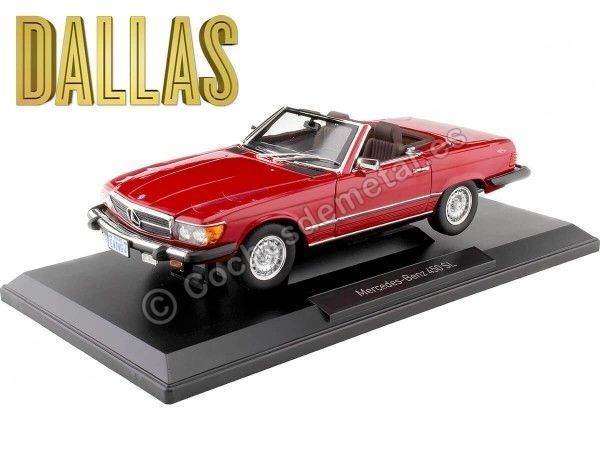 Cochesdemetal.es 1979 Mercedes-Benz 450 SL (R107) Versión EE.UU. Rojo 1:18 Norev 183729