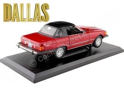 Cochesdemetal.es 1979 Mercedes-Benz 450 SL (R107) Versión EE.UU. Rojo 1:18 Norev 183729 2