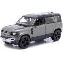 Cochesdemetal.es 2022 Land Rover Defender 110 Gris Oscuro Metalizado 1:24 Bburago 18-21101