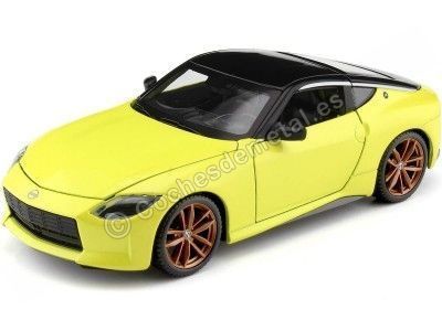 Cochesdemetal.es 2023 Nissan 400Z Amarillo/Negro 1:24 Maisto 32904