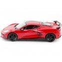 Cochesdemetal.es 2020 Chevrolet Corvette Stingray Coupé High Wing Rojo / Negro 1:24 MAISTO 31534